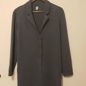 Peruvian Imports baby alpaca long cardigan size medium.